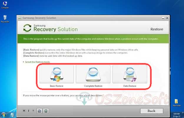 samsung recovery software windows 10
